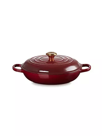 LE CREUSET | Gourmet-Profitopf "Signature" 30cm/3,2l (Ofenrot) | dunkelrot